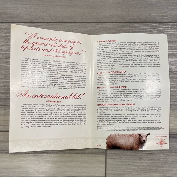 Four Weddings and a Funeral Movie DVD Deluxe Edition - Picture 6 of 6